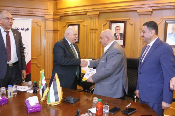 اتفاقية توأمة بين غرفتي تجارة درعا وإربد لتعزيز التعاون الاقتصادي