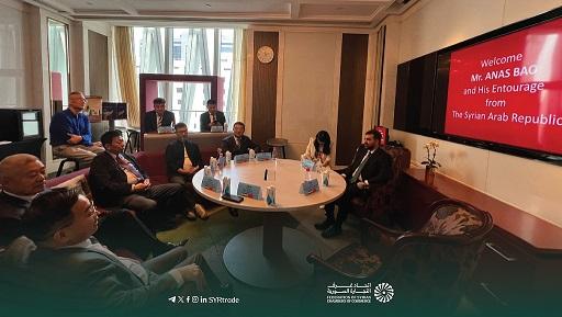 اتحاد غرف التجارة السورية يبحث مع شركات الصين مشاريع إعادة الإعمار