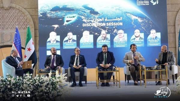 مشاركة الدكتور مازن ديروان في الملتقى الاقتصادي السوري الأوزبكي بحلب