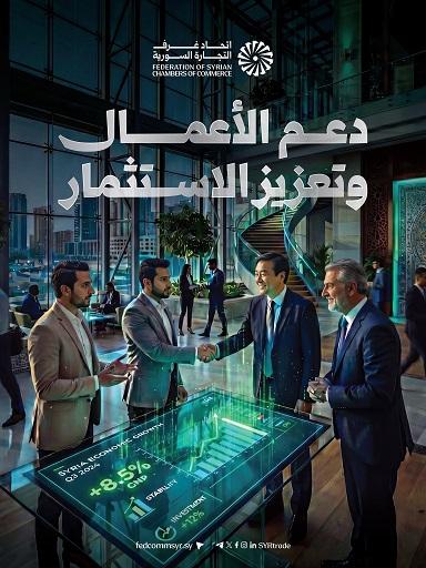 اتحاد غرف التجارة السورية.. قيادة قطاع الأعمال وتعزيز الاستثمار نحو نمو مستدام