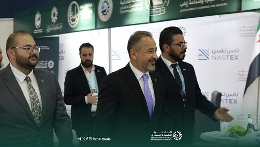 المهندس عصام الغريواتي يزور جناح اتحاد غرف التجارة في ختام معرض ناس تكس 2026